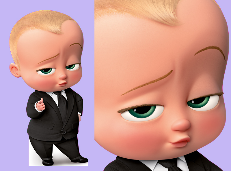 Шаблон ростовая фигура Босс Молокосос 2 - print100.ru