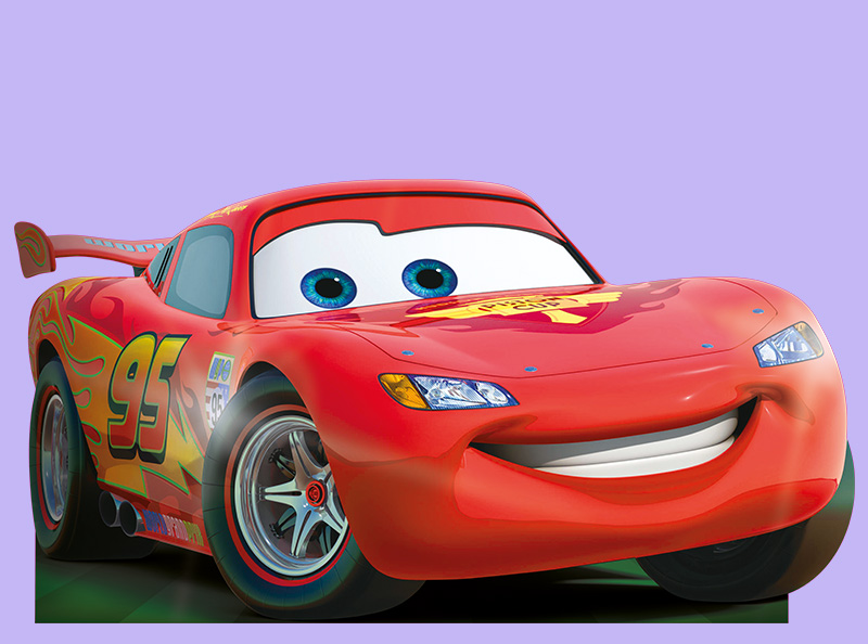 Шаблон ростовая фигура Молния Маквин - print100.ru