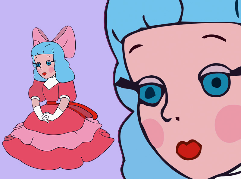 Шаблон ростовая фигура Мальвина - print100.ru