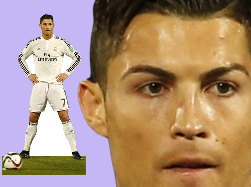 Шаблон ростовая фигура Криштиано Роналду 2 - print100.ru 