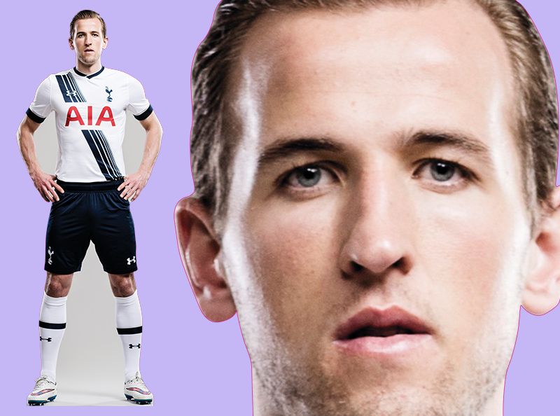 Шаблон ростовая фигура Гарри Кейн - print100.ru 