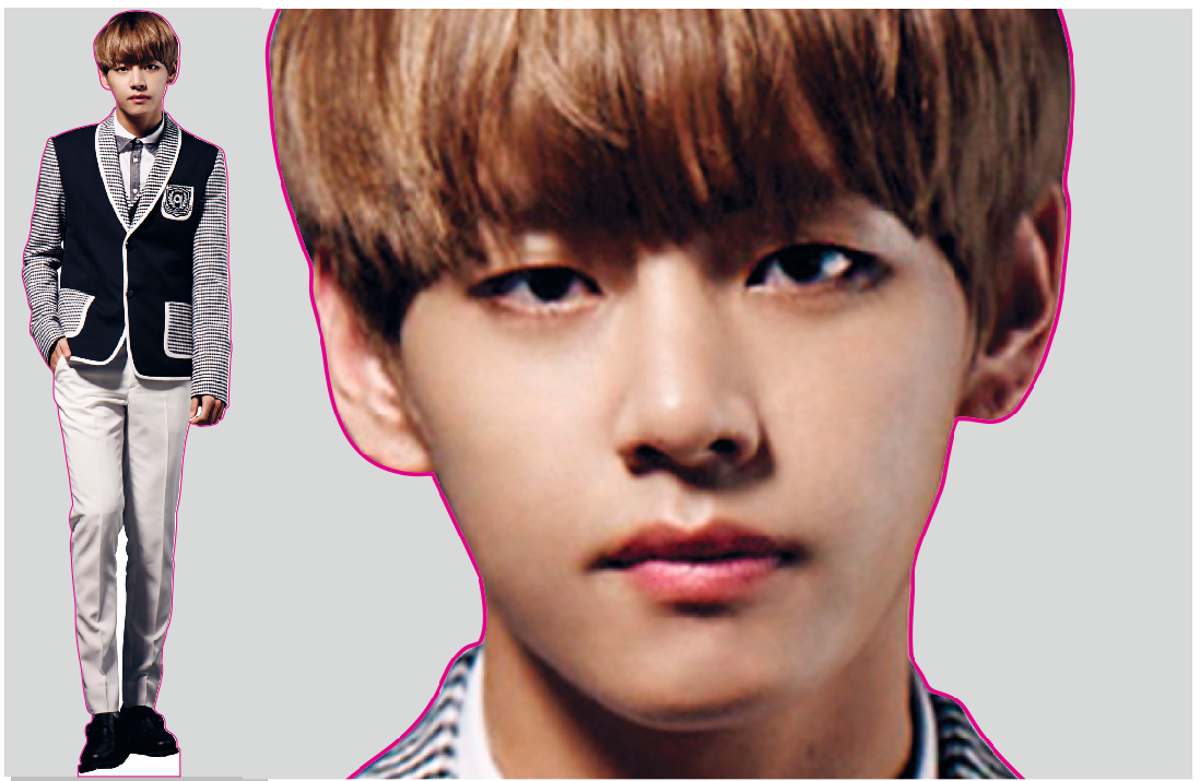 Шаблон ростовая фигура Сехун - print100.ru