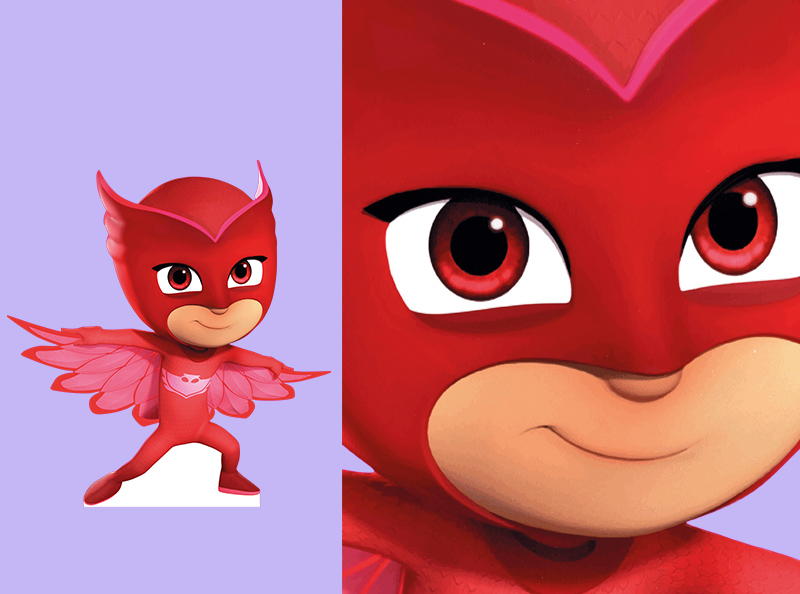 Шаблон ростовая фигура Амайя (Алетт) Герои в Масках - print100.ru