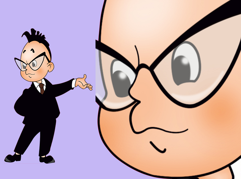 Шаблон ростовая фигура Знайка (Незнайка на Луне) - print100.ru