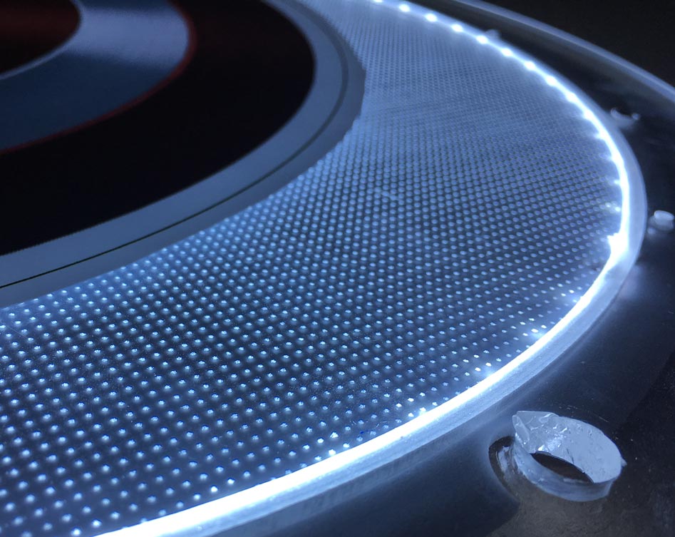 Изготовление LGP матрицы для торцевой засветки