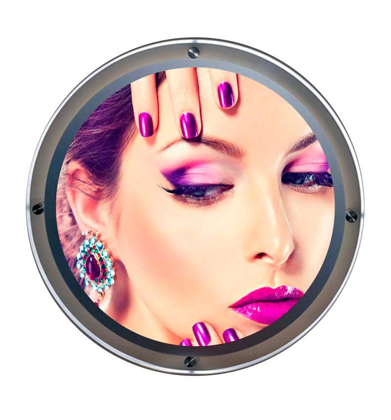 Круглая световая панель для рекламы