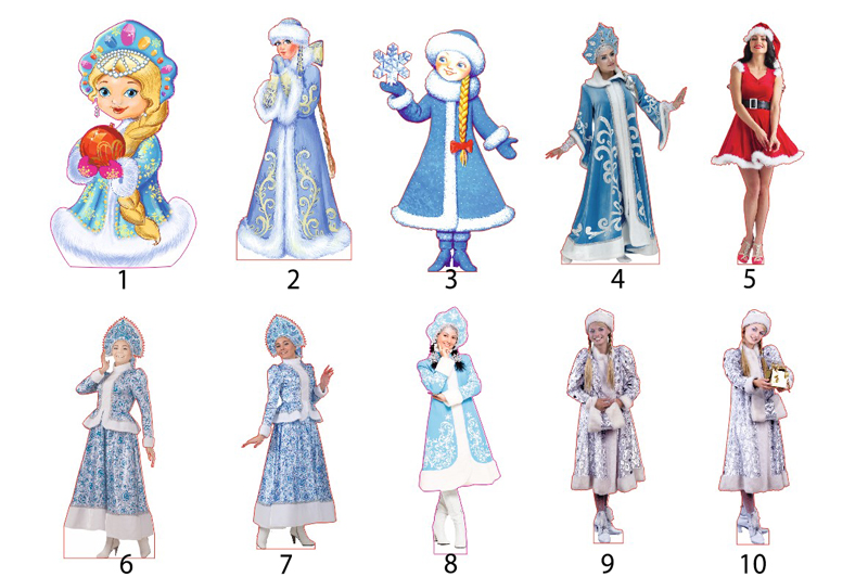 Ростовая фигура снегурочка - print100.ru