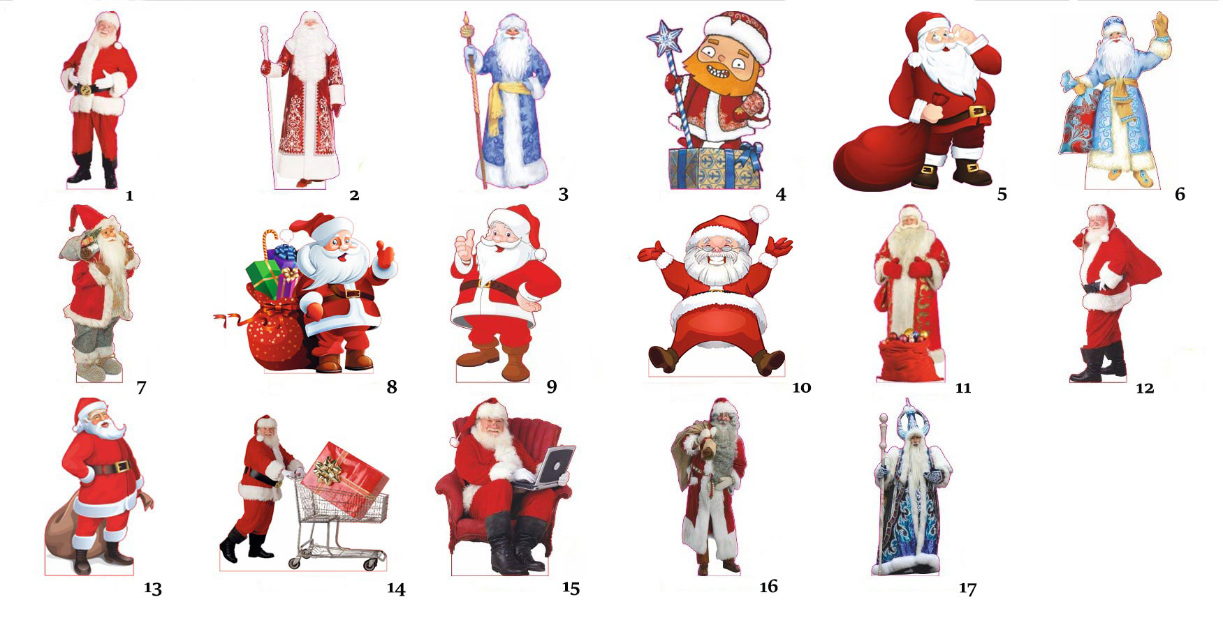 Ростовая фигура Деда Мороза - print100.ru