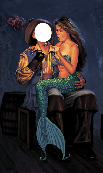 37 Тантамареска пират с русалкой - print100.ru