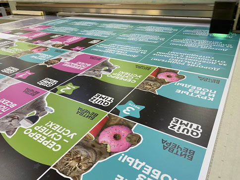 10 УФ печать на пластике ПВХ 3мм - print100.ru