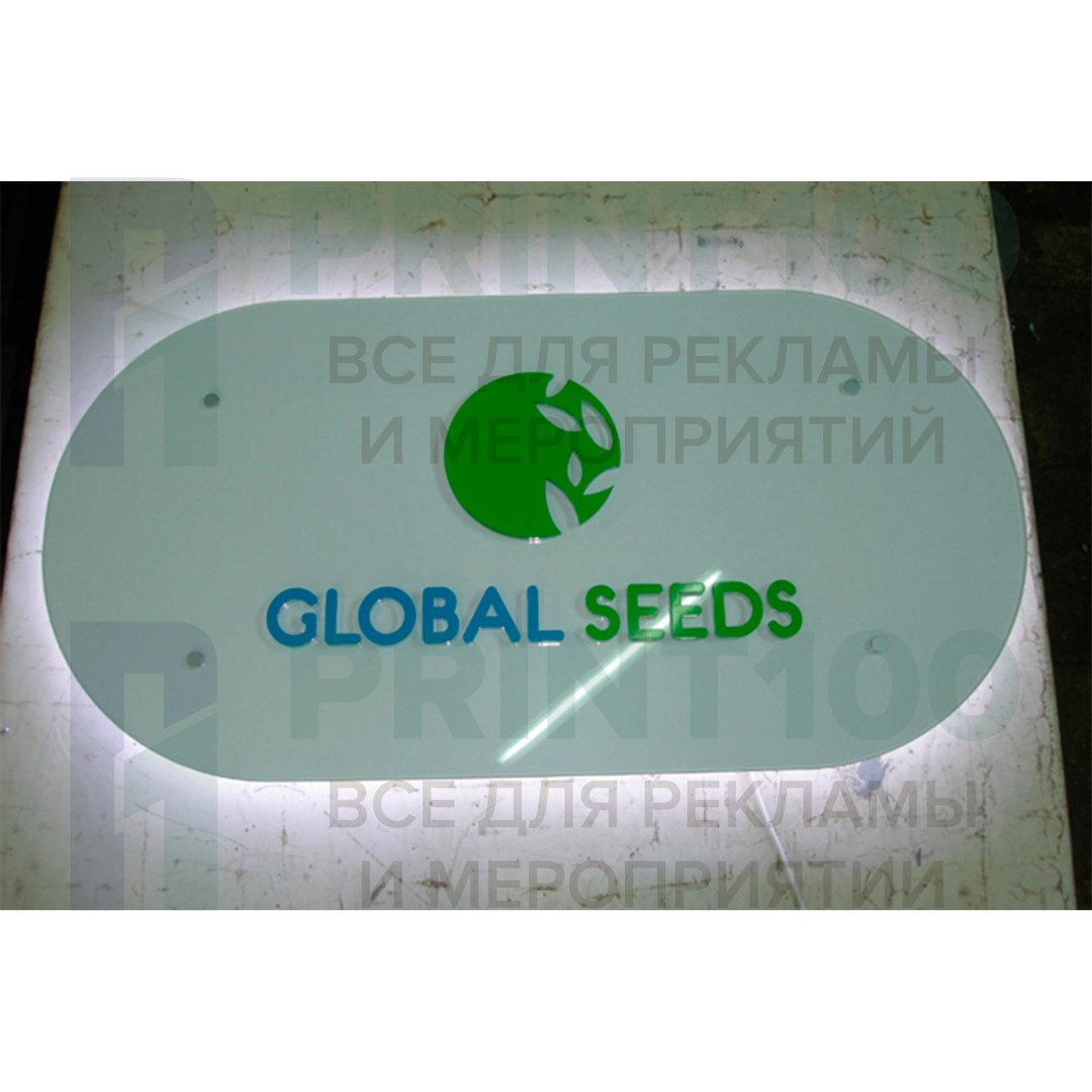 Плоские буквы - print100.ru