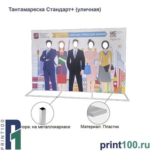 Тантамареска пластиковая (ПВХ 5 мм) на металлокаркасе - print100.ru