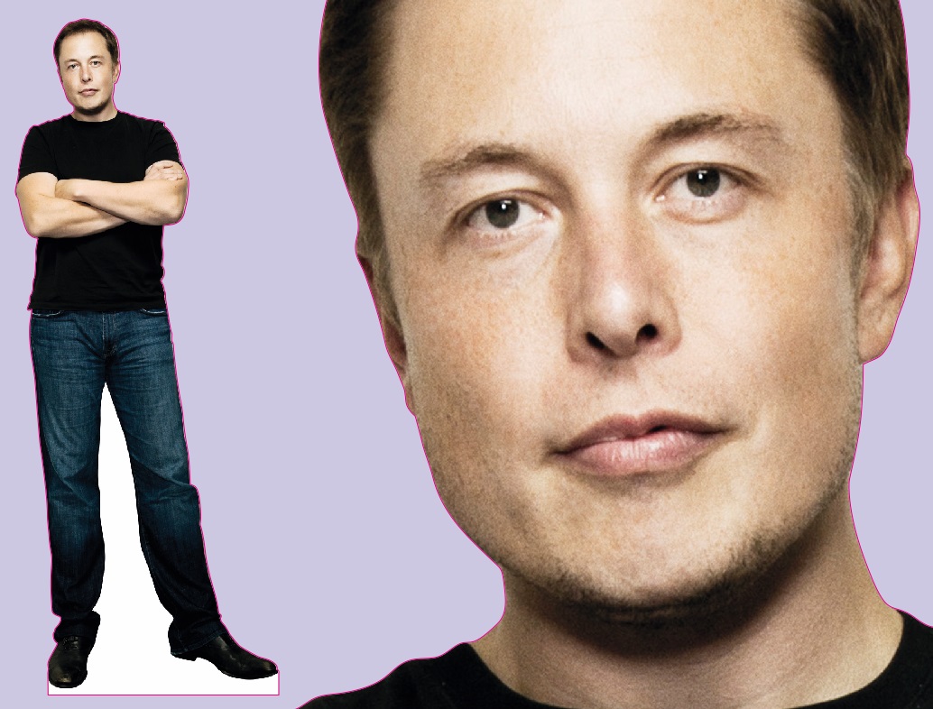 Шаблон ростовая фигура Илон Маск - print100.ru