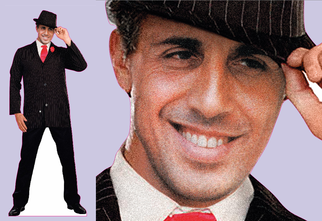 Шаблон ростовая фигура Андриано Челентано - print100.ru