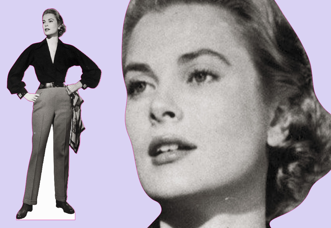 Шаблон ростовая фигура Грейс Келли - print100.ru