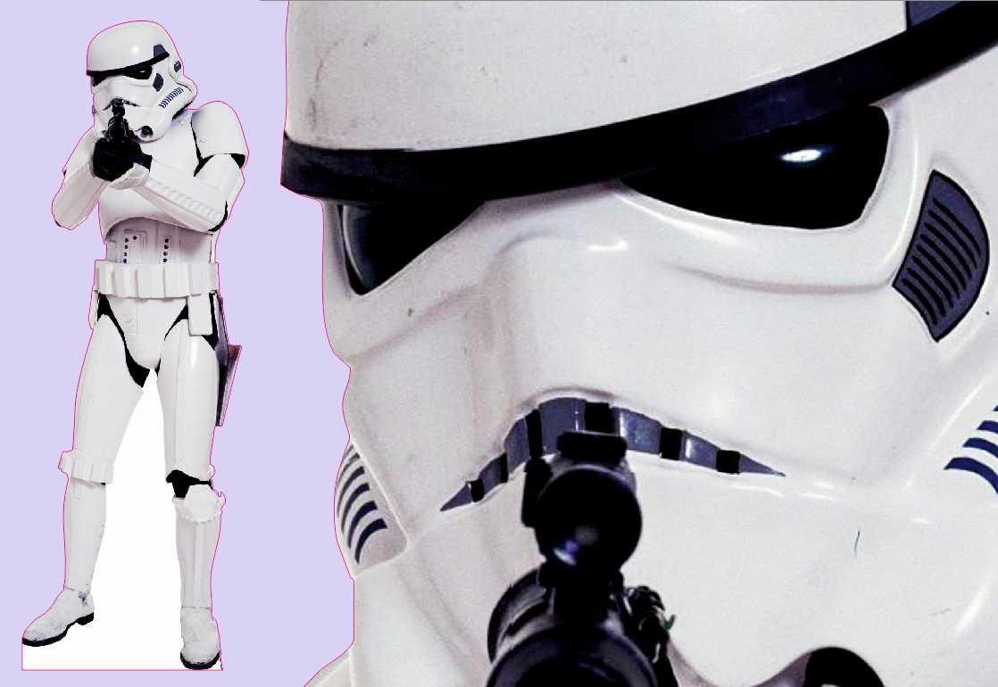 Шаблон ростовая фигура Штурмовик 1 - print100.ru