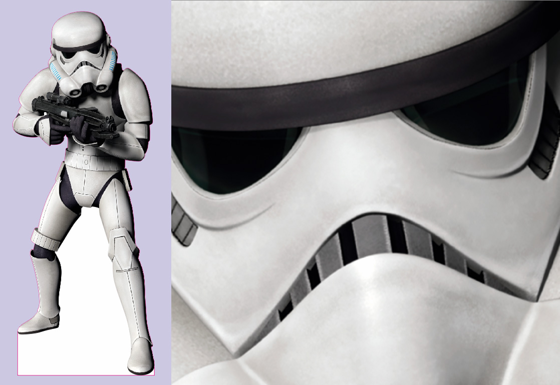 Шаблон ростовая фигура Штурмовик 2 - print100.ru