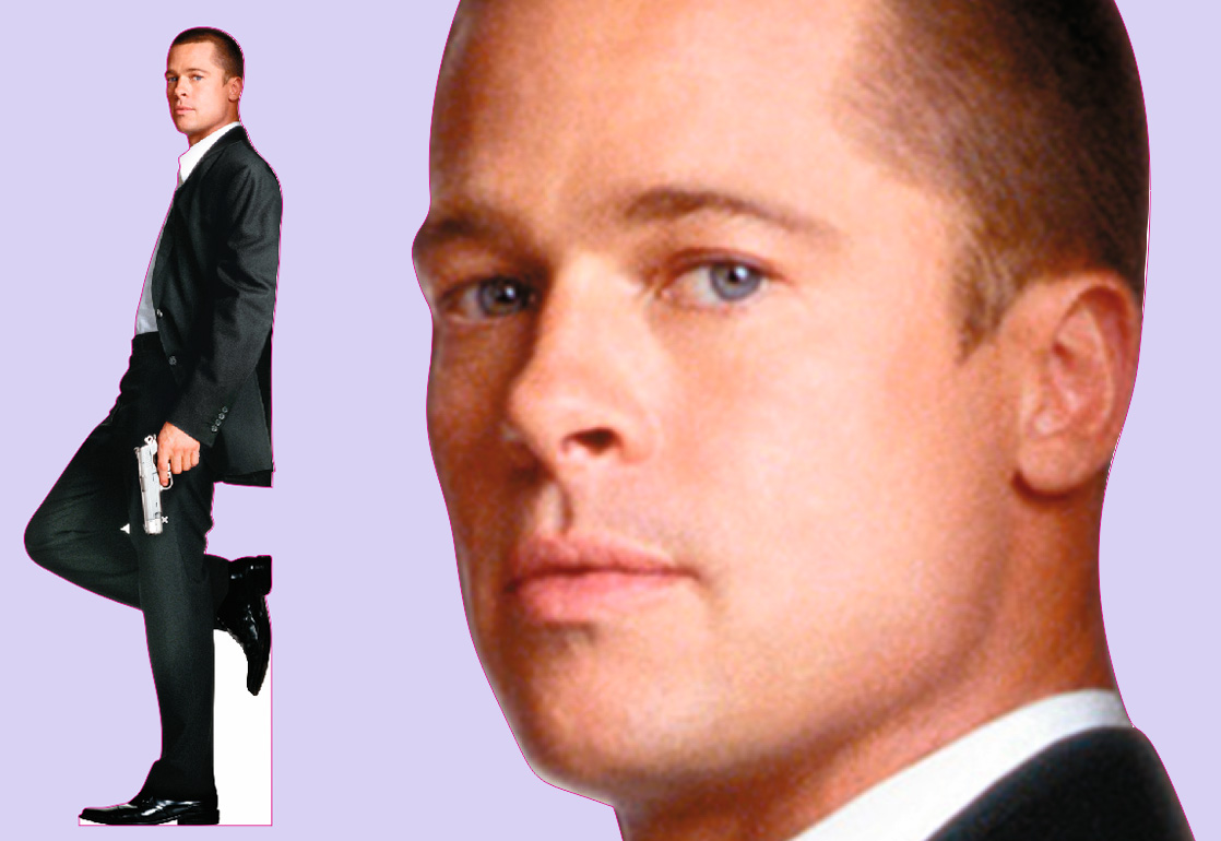 09C Шаблон ростовая фигура Мистер Смит - print100.ru